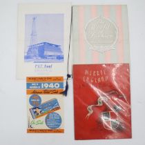 1940 Worlds Fair New York Petroleum Industry Exhibit menu, World of Fashion menu, advance ticket