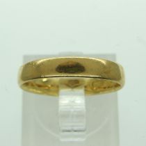 22ct gold Mens ring, size L, 3.2g. UK P&P Group 0 (£6+VAT for the first lot and £1+VAT for