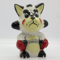 Lorna Bailey cat, Arnie, no cracks or chips , H: 12 cm. UK P&P Group 1 (£16+VAT for the first lot
