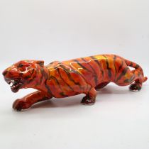 Anita Harris tiger, no cracks or chips, H: 31 cm. UK P&P Group 2 (£20+VAT for the first lot and £4+