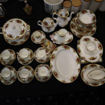 Royal Albert 59 piece tea service in the Old Country Roses (1962) pattern, no cracks or chips. Not