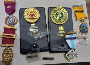 Mixed Masonic jewels and other memorabilia. UK P&P Group 1 (£16+VAT for the first lot and £2+VAT for