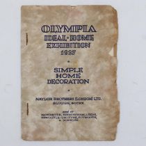 1927 Ideal Home Exhibition at Olympia: a Simple Home Decoration booklet by Naylor Brothers (