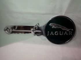 Aluminium Jaguar key hook, W: 30 cm. UK P&P Group 1 (£16+VAT for the first lot and £2+VAT for