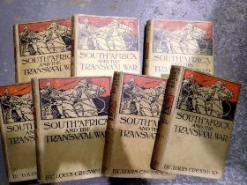 South Africa & The Transvaal War hardback books, complete set of seven by Louis Creswicke. UK P&P