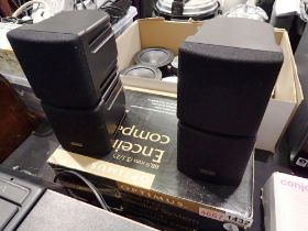 Pair of Optimus 30W speakers, swivel type, boxed. Working at lotting. not available for in-house P&P