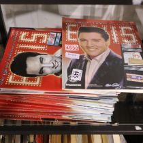 Shelf of Elvis related magazines. UK P&P Group 3 (£30+VAT for the first lot and £8+VAT for