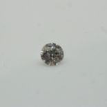 0.55ct loose Diamond, round cut. UK P&P Group 1 (£16+VAT for the first lot and £2+VAT for subsequent