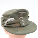 Third Reich Waffen SS M43 Cap. very small cut on the top. A real “Been There” item. UK P&P Group