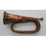 British WWII period military bugle. UK P&P Group 2 (£20+VAT for the first lot and £4+VAT for