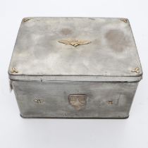 WWII German Home-Made Patriotic Tin. UK P&P Group 2 (£20+VAT for the first lot and £4+VAT for