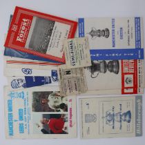 Manchester United Cup programmes 1962 and later, and two tickets, Sheffield Wednesday and Birmingham