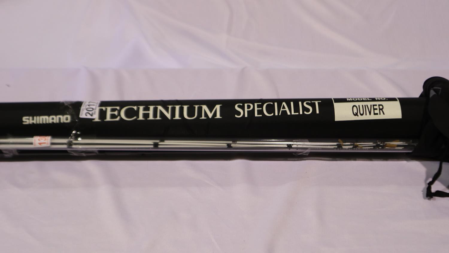 Shimano Technium Specialist quiver rod with five tips and a bag. UK P&P Group 2 (£20+VAT for the