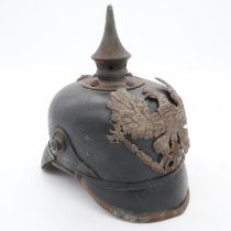 WWI Prussian 1915 Model Pickelhaube Spiked Helmet.UK P&P Group 2 (£20+VAT for the first lot and £4+