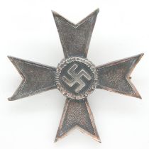 Third Reich German War Merit Cross First Class with without swords, (non-combatant) die-struck