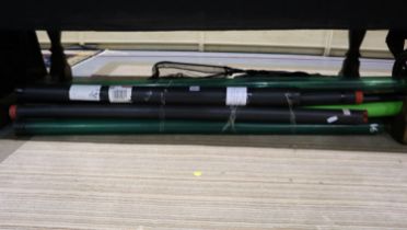 Mixed fishing rod plastic storage tubes. Not available for in-house P&P