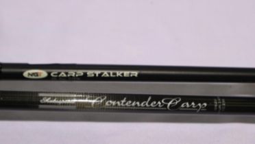 Shakespeare Contender carbon rod, 3.6 m and an NGT carp stalker. UK P&P Group 2 (£20+VAT for the