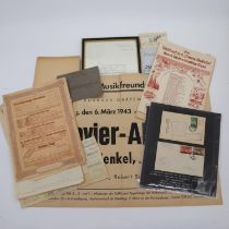 A mixed collection of WWII period German and Japanese ephemera. UK P&P Group 1 (£16+VAT for the