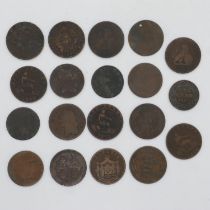 Mixed lot of early milled European coinage. UK P&P Group 2 (£20+VAT for the first lot and £4+VAT for