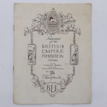 A4 size souvenir programme for the 1924 British Empire Exhibition in good condition, profusely