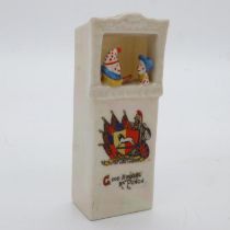 Carlton China crested ware Punch & Judy for the Wembley British Empire Exhibition 1924, H: 24 cm.