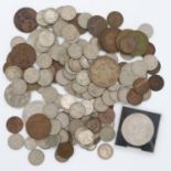 Mixed lot of mostly pre-decimal coins, including some silver threepences. UK P&P Group 2 (£20+VAT