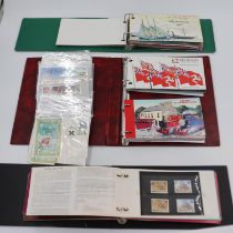 Large collection of Isle of Man mint stamps in presentation packs and in three albums, together with