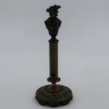 French bronze thermometer stand, H: 20 cm. UK P&P Group 2 (£20+VAT for the first lot and £4+VAT