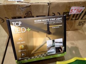 Eight 1m strip lighting TCP LED plus with motion sensors. Not available for in-house P&P