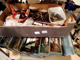 Two boxes of mixed hand tools. Not available for in-house P&P