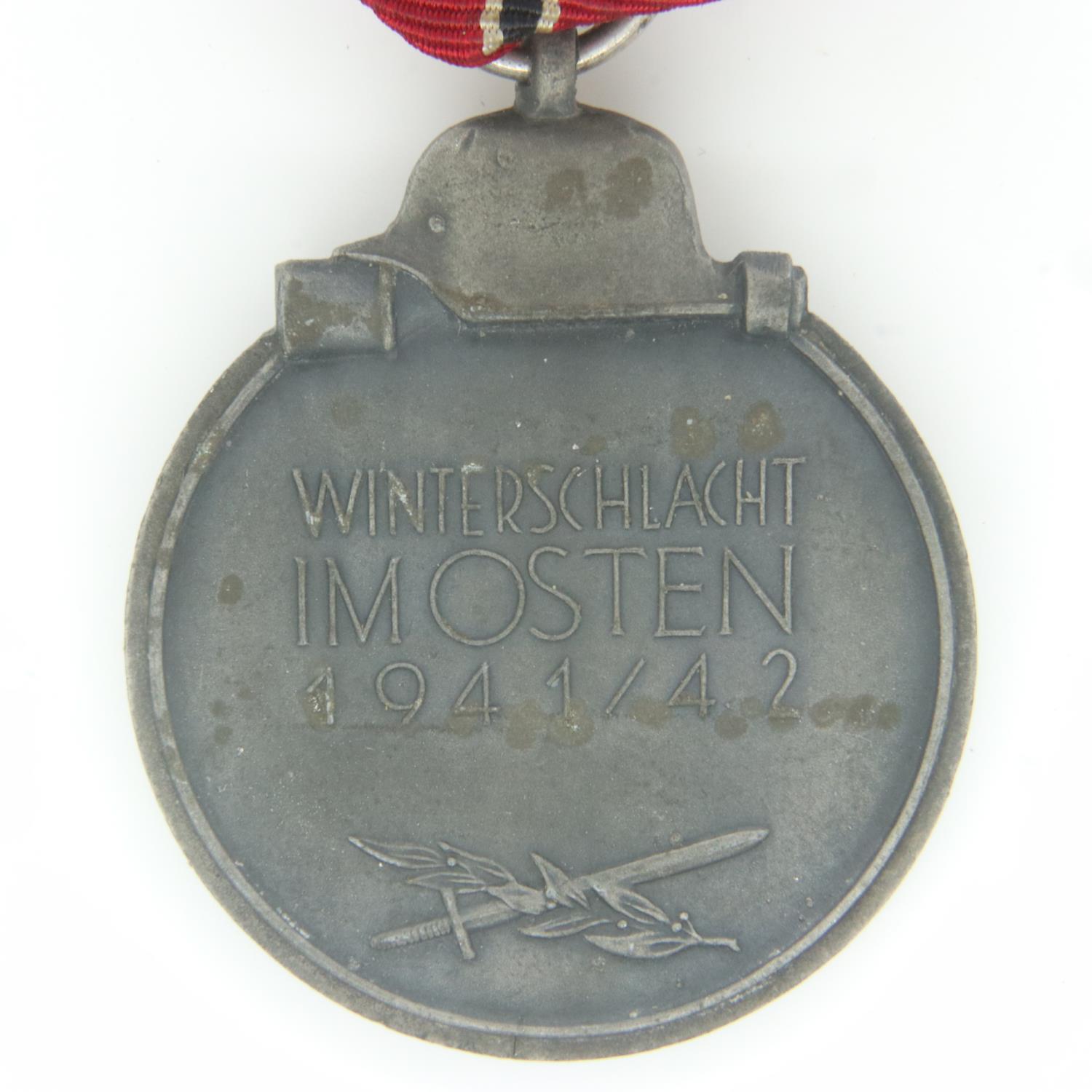 German WWII period Eastern Front medal. UK P&P Group 1 (£16+VAT for the first lot and £2+VAT for - Image 2 of 2