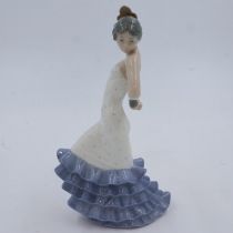 Nao dancer figurine, H: 23 cm, no chips or cracks. UK P&P Group 2 (£20+VAT for the first lot and £