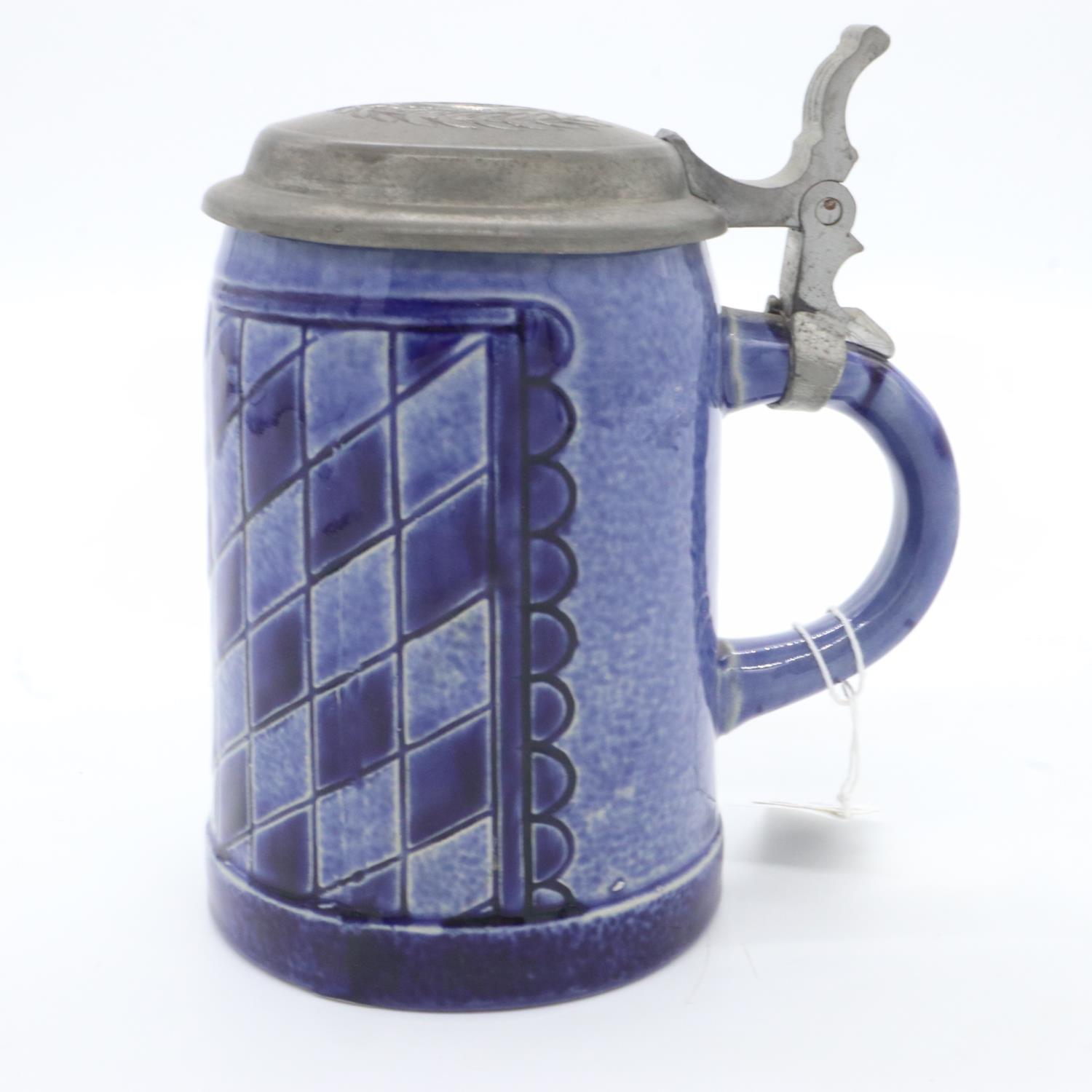 Third Reich Bavarian Lidded Stein, UK P&P Group 2 (£20+VAT for the first lot and £4+VAT for - Image 2 of 3