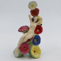 Carlton Ware figurine, Hollyhocks, limited edition, no cracks or chips, L: 23 cm. UK P&P Group 2 (£