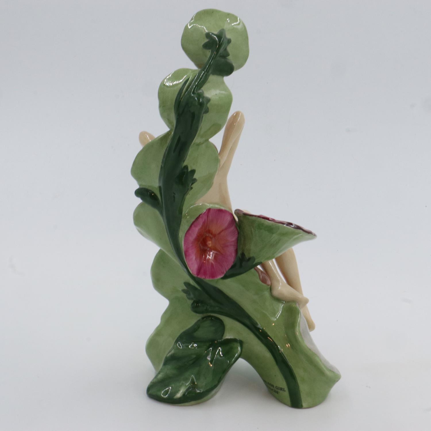 Carlton Ware figurine, Hollyhocks, limited edition, no cracks or chips, L: 23 cm. UK P&P Group 2 (£ - Image 2 of 3
