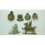 British WWI and later badges, with a War Service (1915) buttonhole, numbered 3691. UK P&P Group