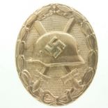 WWII German Gold Wound Badge (1st class, which could be awarded posthumously) for five or more times