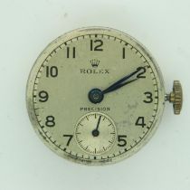 ROLEX: ladies Rolex Precision circular movement with subsidiary seconds, working at lotting. No