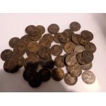 Quantity of pre-decimal pennies, bronze. UK P&P Group 1 (£16+VAT for the first lot and £2+VAT for