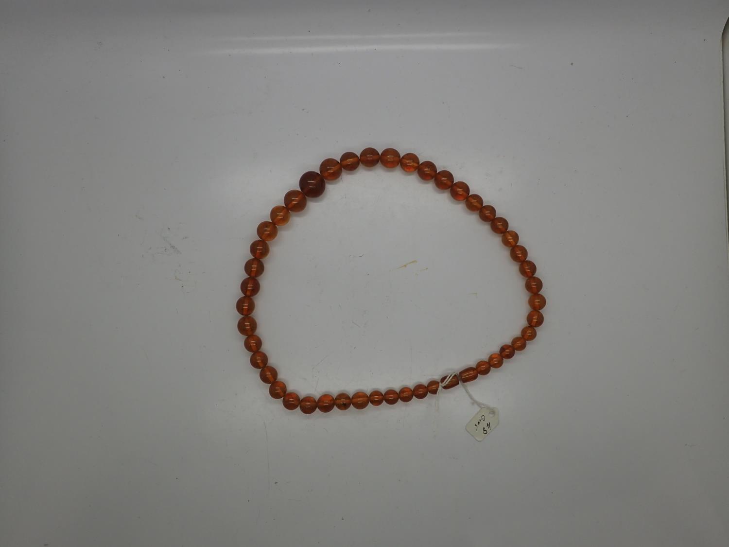 Two amber necklaces. UK P&P Group 1 (£16+VAT for the first lot and £2+VAT for subsequent lots) - Image 3 of 3