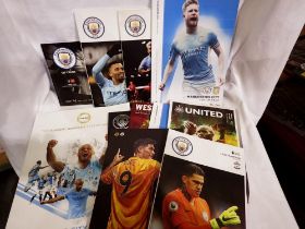 Small quantity of Manchester City programmes. UK P&P Group 1 (£16+VAT for the first lot and £2+VAT