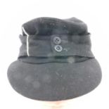 WWII German Panzer Enlisted Mans/Nco’s M43 Cap. The insignia has been removed which means the