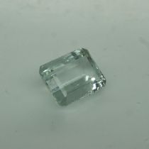 Loose natural emerald cut aquamarine: 2.44ct. UK P&P Group 0 (£6+VAT for the first lot and £1+VAT