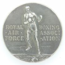 1935-36 Royal Air Force Boxing Association medal. UK P&P Group 1 (£16+VAT for the first lot and £2+
