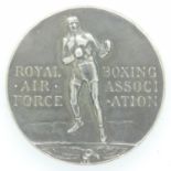 1935-36 Royal Air Force Boxing Association medal. UK P&P Group 1 (£16+VAT for the first lot and £2+