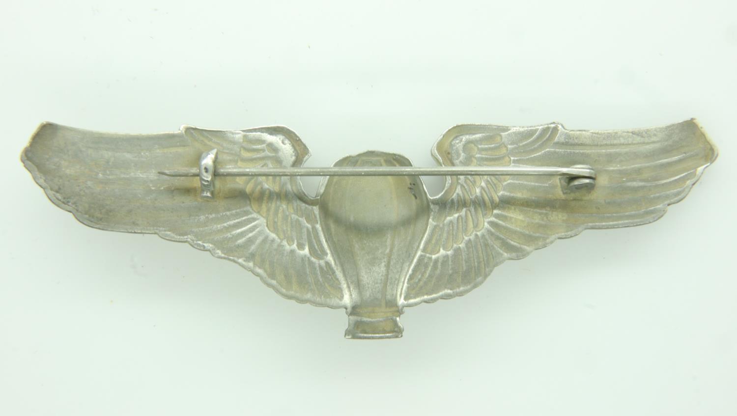 WWI US Balloon Pilots Wings. UK P&P Group 2 (£20+VAT for the first lot and £4+VAT for subsequent - Image 2 of 2