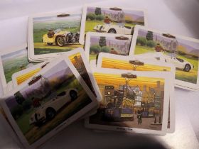 Selection of Castella clear collectors cards, Britains Motoring History. UK P&P Group 1 (£16+VAT for