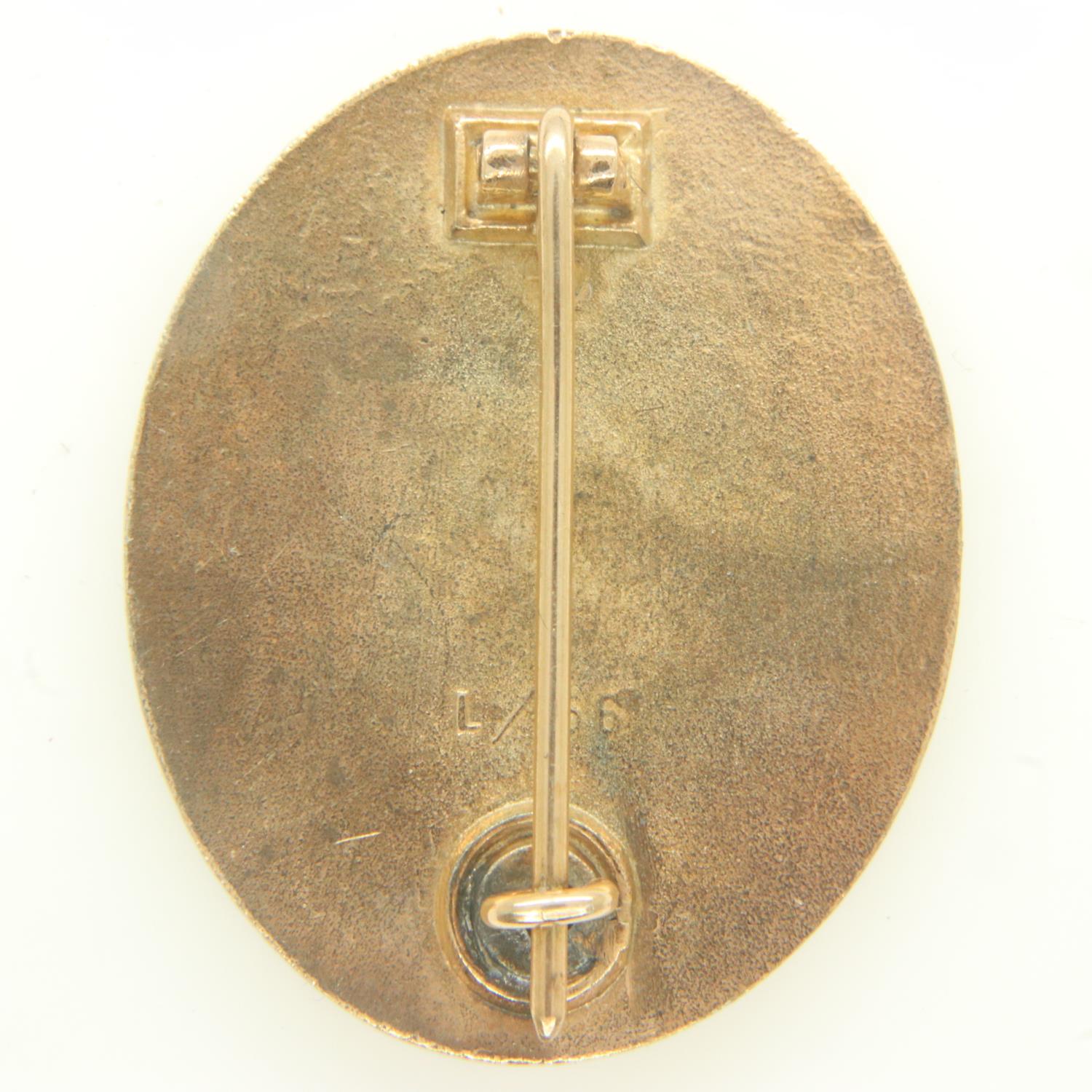 WWII German Gold Wound Badge (1st class, which could be awarded posthumously) for five or more times - Bild 2 aus 2