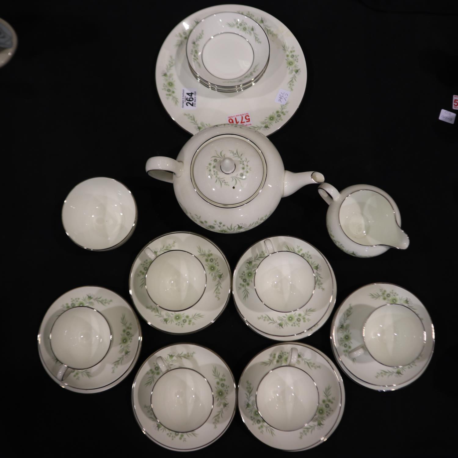 Twenty six piece Wedgwood tea service in the Westbury pattern, no chips or cracks. Not available for