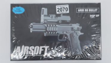 New old stock airsoft pistol, boxed and factory sealed. UK P&P Group 1 (£16+VAT for the first lot